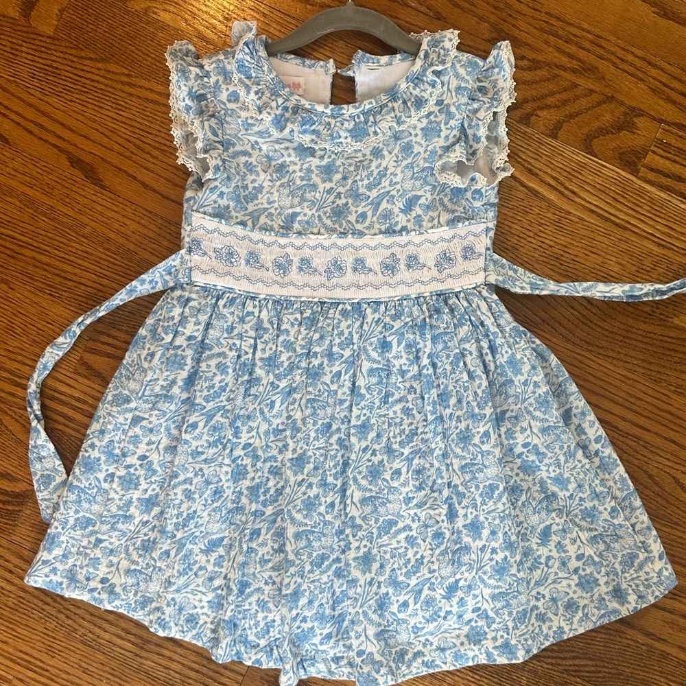 Bonnie Jean Bunny Toile Dress 4T